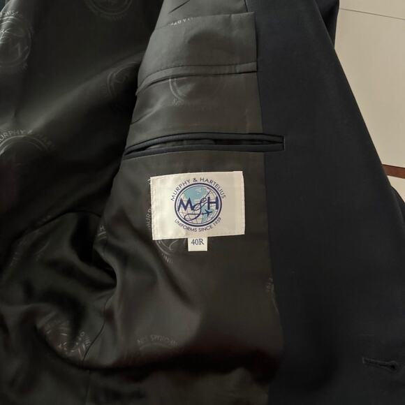 Murphy & Hartelius Pilot Uniform Jacket 40R Navy Wool Blend - Picture 4 of 11